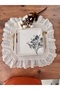 Set of 100% Cotton Festoon Frilly Supla & American Service (6 Pcs) 40 cm - 3