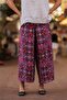 Purple Color Slit Detailed Bohemian Trousers - 6