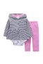 MiniMe Three-Piece Clothing Set for Girls | 18–24 Months | Denim Blue | Polyester& Cotton