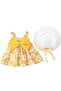 Baby Girls Sundress & Hat Set | Cotton | 24-36 Months | Yellow | Lightweight & Breathable