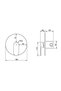 Riva Built-In Shower Faucet Chrome (Including Recessed Internal Set) - 2