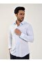 Men's Slim Fit Long Sleeve Light Blue Shirt