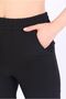 Women's Black Double Pocket Elastic Waist Narrow Leg Bell Pants - 3