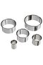 Set of 5 Different Size Dough Shapers Stainless Steel Cookie Molds (Diameters: 3, 5, 7, 9, and 11cm) - 3