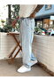 Baggy Jeans with Drawstring Waist Blue - 3