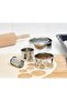 Set of 5 Different Size Dough Shapers Stainless Steel Cookie Molds (Diameters: 3, 5, 7, 9, and 11cm)
