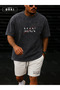 Orki Man Printed – Oversize Men's Tie Dye T-Shirt & White Shorts Set