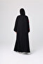 Embroidery Red Roses Beaded Abaya - 2