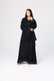 Lace Detailed Crystal Abaya