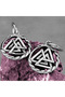 Nordic Mythology Valknut 316L Stainless&Blackened Steel Earrings