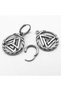 Nordic Mythology Valknut 316L Stainless&Blackened Steel Earrings - 4