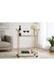 FFD Premium 2-Tier Bar Cart with Mirror Shelves – Elegant Gold Metal Serving 58x37x77cm
