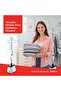 Steam Iron for Clothes 1800W with Adjustable Telescopic Pole and Safety Features (Red) - 2