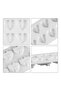 Silicone 8 Heart Shape Cake Mold, Love Shape Mould for Baking, White - 6