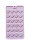 Heart-Shaped Silicone Mould in Pink for Chocolate & Candy – 24 Cavities with Stylish Patterns