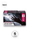 Haspet Powder-Free Black Nitrile Gloves Small Size