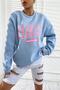 Plus Size Crew Neck Ocean City Maryland Printed Sweatshirt Indigo - 3