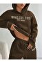 Unisex Men Women Healty for Printed Oversize 3 Thread Hooded Tracksuit Set - 2