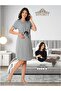 Pregnant Maternity Short Breastfeeding Detailed Dress - 3