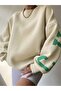 Unisex Plus Size Chicago Printed Crew Neck Oversize Sweatshirt Hoodie - 5