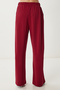 Wide Leg Modal Sweatpants Lub0070 Cherry - 4