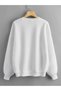 Colorful Piece Butterfly Printed Oversize Crew Neck Sweatshirt - 2