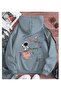 Unisex Plus Size Galaxy Printed Hooded Oversize Sweatshirt Hoodie