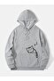 Sleeping Cat Printed Oversize Unisex Sweatshirt - Thick with 3 Thread Racking - 2