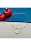 Steel Zircon Stone Eye Antique Necklace - 4