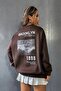 Plus Size Brooklyn1898 Back Back Printed 3 thread Crew Neck Sweatshirt - 5