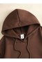Unisex More Amor Por Favor Printed Oversized Winter 3 Thread 100% Cotton K Hooded Sweatshirt Hoodie - 3