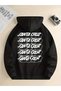 Unisex Santa Cruze Printed Oversized Winter 3 Thread 100% Cotton K Hooded Sweatshirt Hoodie