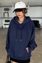 Unisex Hooded Courageous Start Printed 3 thread Oversize Sweatshirt - 2