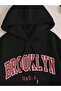 Unisex Men's Women's Brooklyn Printed Oversize 3 Thread Hooded Tracksuit Set - 2