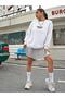Dreams Printed Crew Neck 3 Thread Oversize Sweatshirt - 2