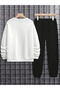 Unisex Men's Women's Nasa Printed 3 Thread Crew Neck Tracksuit Set - 2