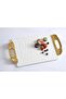 Beth & Lily – Moonlight White & Gold Ceramic Tray with Handles | Large Premium Serving Tray | UAE GCC - 4