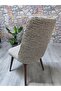 Large Oval Chair Cover Jacquard Fabric - 7