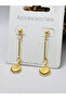 Women's Dangle Gold Earring Accessory - 3