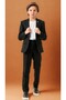 Linen Jogger Boys Suit – Jacket, Pants, T-Shirt, Collar Brooch Set of 4