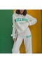 Unisex Men Women Welness Printed Oversize 3 Thread Hooded Tracksuit Set - 3