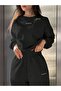 Unisex Men's Women's Graphite Printed 3 Thread Crew Neck Tracksuit Set - 3