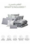 7-Piece Digital Print Comforter Set – King Size Fits 200x200 cm, Soft Microfiber Bedding Set. - 4