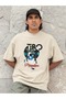 Men/Women Tropical Paradise Transfer Printed Round Neck Short Sleeve T-Shirt - 2
