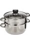 2 Layer Stainless Steel Steamer Set 20cm | Stainless Steel Steamer Pot | Kitchen Steamer Cook - 2
