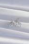 Brass Silver Color Zircon Cubic Zirconia Bow Earrings - Tj-Bkp9292 - 2