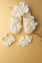 Bow Mother Maternity Slippers, Crown, Baby Booties and Bandana Set of 4 – Stylish and Comfortable Hospital Exit