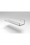 Transparent Plexiglass Shelf Organizing Stand 25cm, Gray Color, Stylish and Convenient Design - 5
