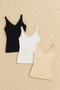 Women's Modal Cotton Lycra Lace Strap 3-Piece Undershirt L6K6K0T6Ka