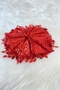 Red Halay Handkerchief, Bridal Handkerchief, Sequined Halay Handkerchief 5 Pieces, Wedding Henna Circumcision Engagement - 2